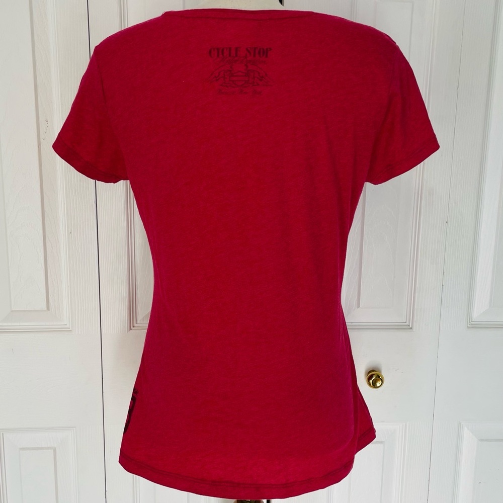 Harley-Davidson Red Tee with Bold Graphic - Picture 2 of 6